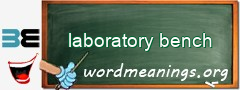 WordMeaning blackboard for laboratory bench